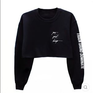 Train Grind Dominate Crop Sweater